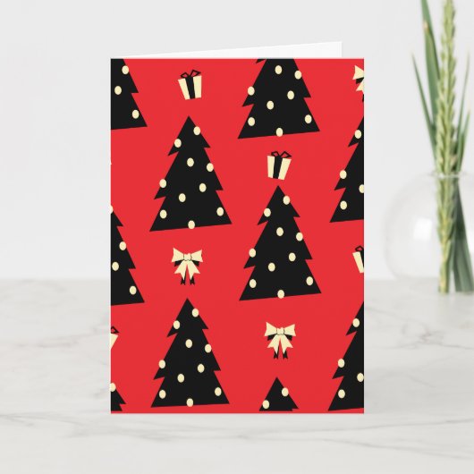 Cheery Christmas tree card Karte (Vorderseite)