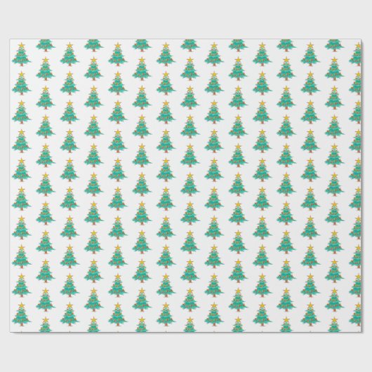 Cheery Christmas Tree wrapping paper Geschenkpapier (Flach)
