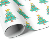 Cheery Christmas Tree wrapping paper Geschenkpapier (Rolleneckpunkt)