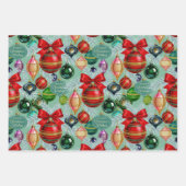 Cheery Christmas Wishes Wrapping Paper Geschenkpapier Set (Vorderseite)
