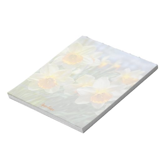 Cheery Daffodils Notizblock (Rotiert)