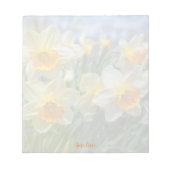 Cheery Daffodils Notizblock (Vorderseite)