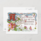 Cheery Friendship Postkarte (Vorne/Hinten)