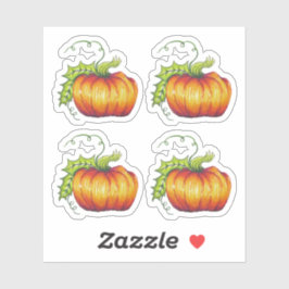 Cheery Halloween Pumpkin Vinyl Cut Aufkleber