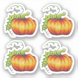 Cheery Halloween Pumpkin Vinyl Cut Aufkleber