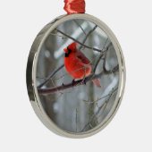 Cheery Kardinal Premium Ornament Aus Metall (Rechts)