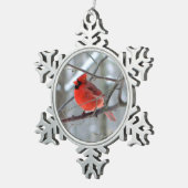 Cheery Kardinal Snowflake Ornament (Rechts)