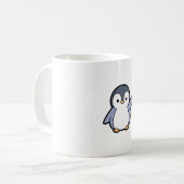 Cheery Penguin – Cute Kawaii Illustration Kaffeetasse (Vorderseite Links)