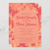 Cheery Red Garden Brautparty Brunch Einladung (Vorne/Hinten)
