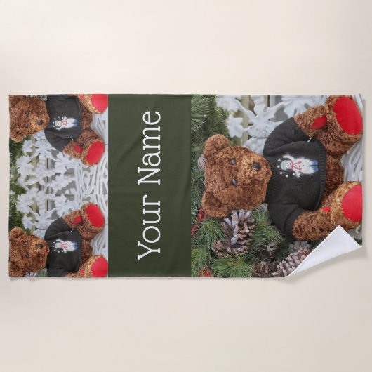 Cheery Teddy Strandtuch (Vorderseite)