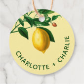 Cheery You are the Zest 🍋 Hand Gezeichnet Lemon Geschenkanhänger (Rückseite)