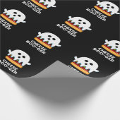 Cheese Boo ger Funny Ghost Pun Dark BG Geschenkpapier (Ecke)