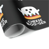 Cheese Boo ger Funny Ghost Pun Dark BG Geschenkpapier (Rolleneckpunkt)