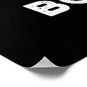 Cheese Boo ger Funny Ghost Pun Dark BG Poster (Ecke)