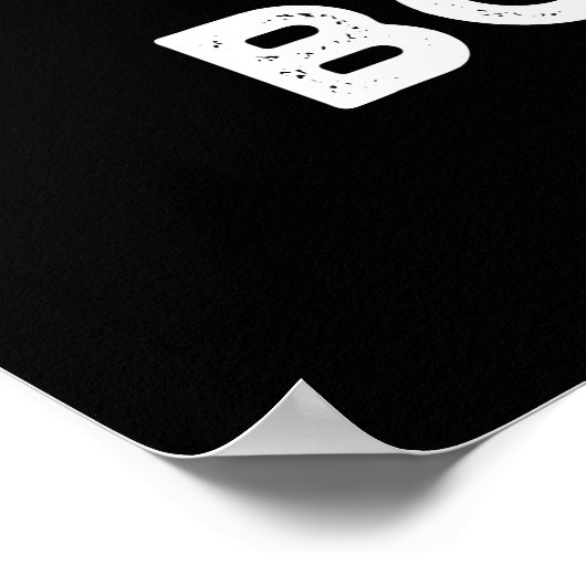 Cheese Boo ger Funny Ghost Pun Dark BG Poster (Ecke)