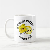Cheese Cheese Hurray Funny Cheese Puff Kaffeetasse (Links)