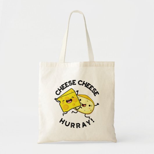 Cheese Cheese Hurray Funny Cheese Puff Tragetasche (Vorne)