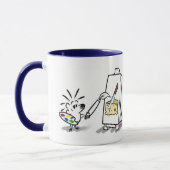 CHEESE CUTTING ARTIST von Jeff Willis Art Tasse (Links)