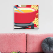 Cheese Fondue Leinwanddruck (Insitu (Wohnzimmer))