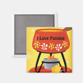 Cheese Fondue Magnet (Vorderseite/Rückseite)