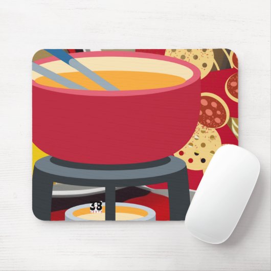 Cheese Fondue Mousepad (Mit Mouse)
