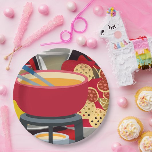 Cheese Fondue Pappteller (Party)