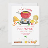 Cheese Fondue Party Einladung (Vorderseite)