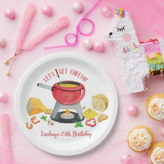 Cheese Fondue Party Pappteller (Party)