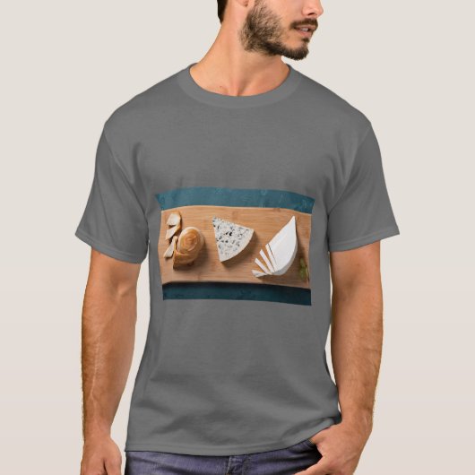 Cheese Lover Fun Graphic T-Shirt (Vorderseite)