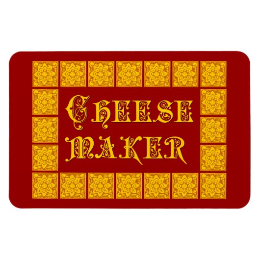 Cheese Maker Vintag Kitchart Magnet (Horizontal)