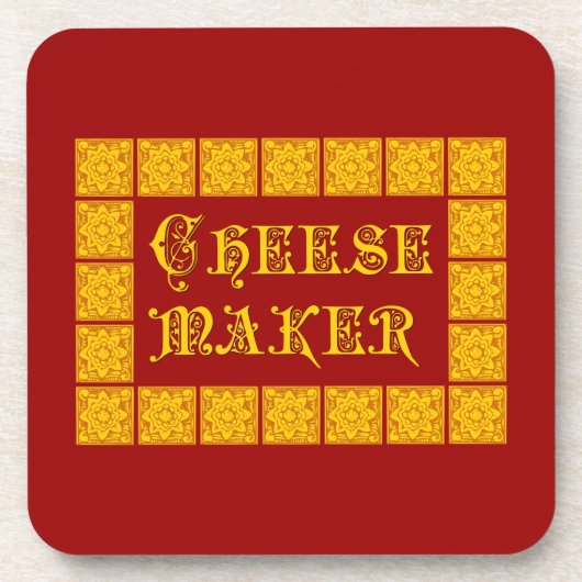 Cheese Maker Vintag Kitchart Untersetzer (Vorderseite)
