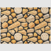 Cheese Pieces Natural Holes Pattern Decoupage Seidenpapier (Vorderseite)