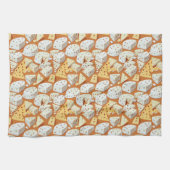 Cheese Pieces With Natural Holes Cute Pattern Geschirrtuch (Horizontal)