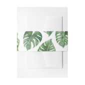 Cheese Plant Leaf Invitation Belly Band (Vorderseite Beispiel)