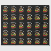 Cheese-poo ger Funny Kack Pun Dark BG Geschenkpapier (Flach)