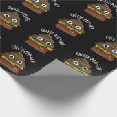 Cheese-poo ger Funny Kack Pun Dark BG Geschenkpapier (Ecke)