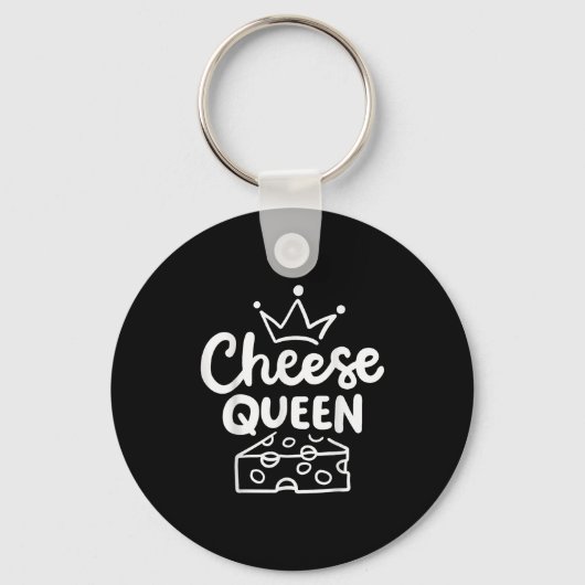 Cheese Queen Co. Women's Yellow Modern Letter Prin Schlüsselanhänger (Vorderseite)