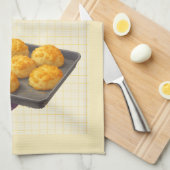 Cheese Scone Time — Kitchen Tea Towel Geschirrtuch (Viertel Falte)