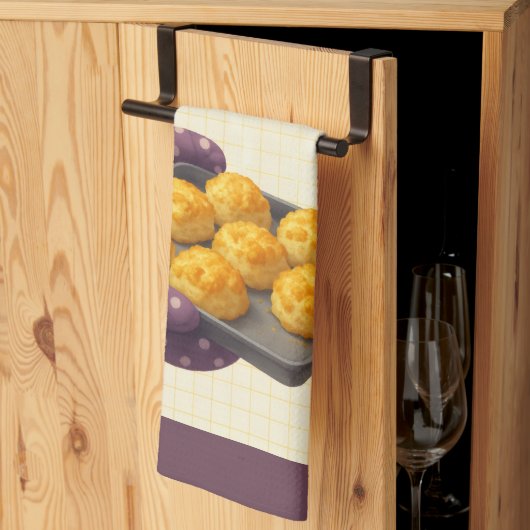Cheese Scone Time — Kitchen Tea Towel Geschirrtuch (Drittel gefaltet)