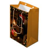 Cheese Tax Christmas gift bag - Groenendael Mittlere Geschenktüte (Vorderseite Schrägansicht)