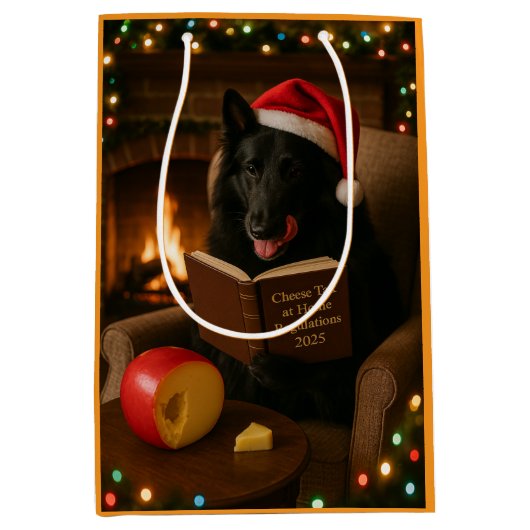 Cheese Tax Christmas gift bag - Groenendael Mittlere Geschenktüte (Vorderseite)