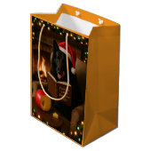 Cheese Tax Christmas gift bag - Groenendael Mittlere Geschenktüte (Rückseite Schrägansicht)