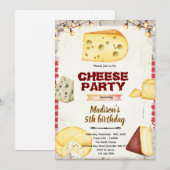 Cheese theme party invitation einladung (Vorne/Hinten)