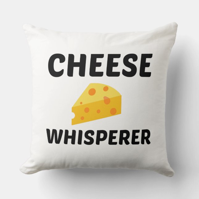 CHEESE WHISPERER KISSEN (Vorderseite)