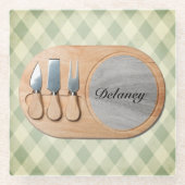 Cheeseboard Custom Charcuterie Board Untersetzer (Vorderseite)