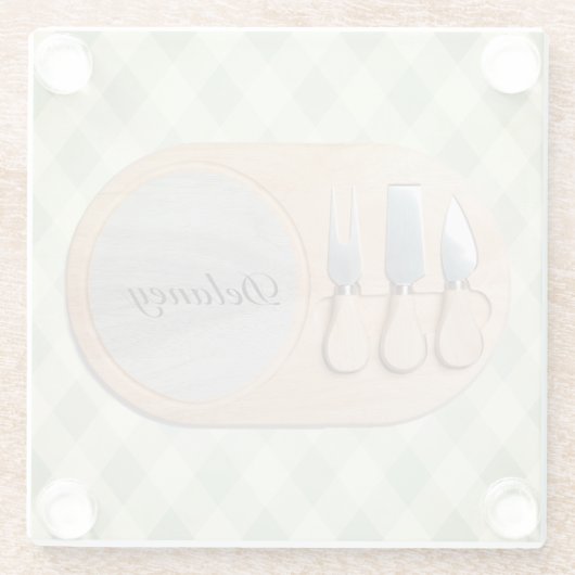 Cheeseboard Custom Charcuterie Board Untersetzer (Rückseite)