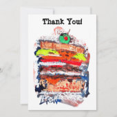 Cheeseburger #170229 dankeskarte (Vorderseite)