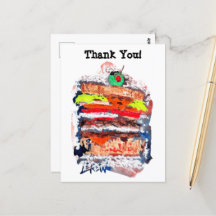 Cheeseburger #170229 Postkarte