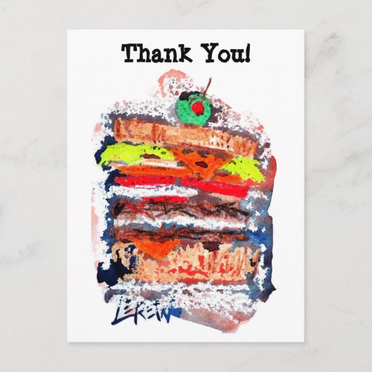 Cheeseburger #170229 Postkarte (Vorderseite)