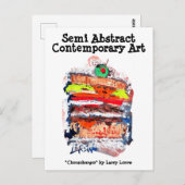 Cheeseburger #170229 Postkarte (Vorne/Hinten)